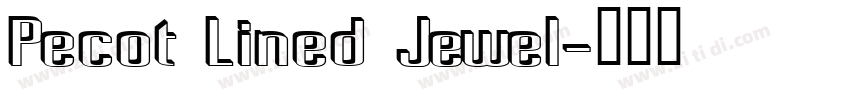 Pecot Lined Jewel字体转换
